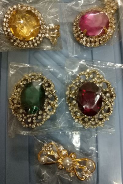 Gemstone Beads - Brooch
