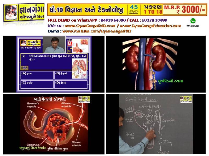 Demo 12- 10th Standard Gujarati Medium Science & Technology 45 DVD Set