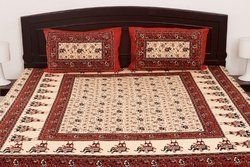 Jaipuri Cotton Double Bed Sheet With Pillow Cover 03
