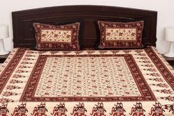 Jaipuri Cotton Double Bed Sheet With Pillow Cover 05