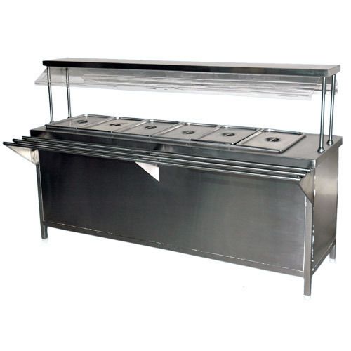 Stainless Steel Bain Marie Fast Food Counter 02