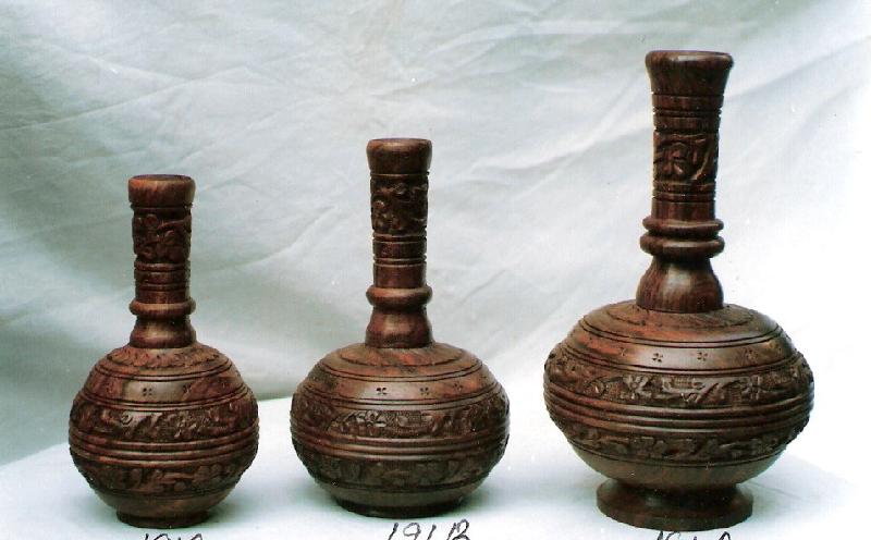 Wooden Flower Vase 03