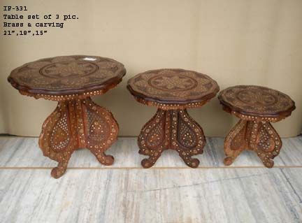 Wooden Table Set 01