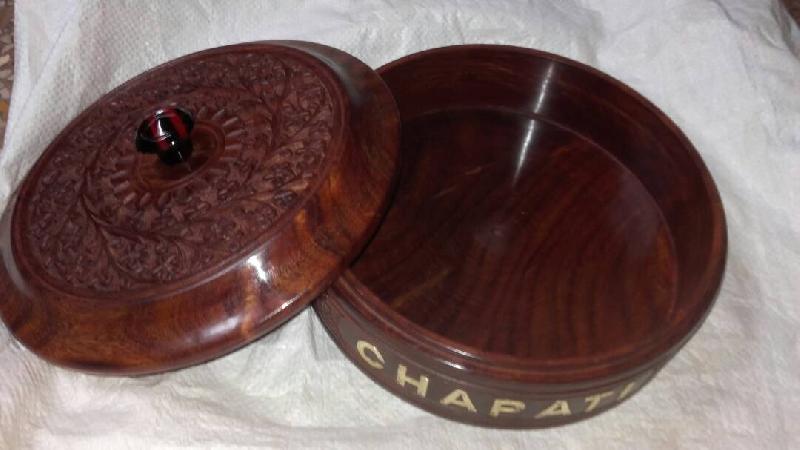 Wooden Chapati Box 01