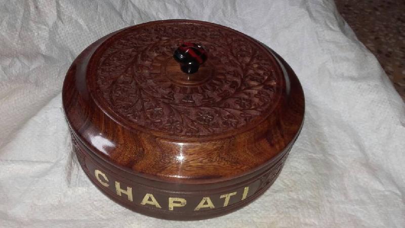 Wooden Chapati Box 02