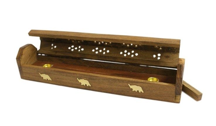 wooden incense biurner box 2