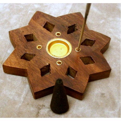 Wooden Incense Cone Stand