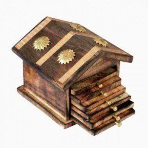 Wooden Tea Coaster Set 03