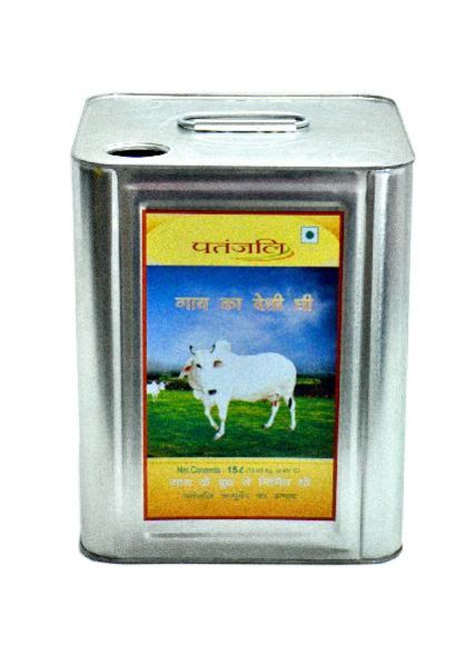15 Ltr Square Tin with Inner Food Lacquer