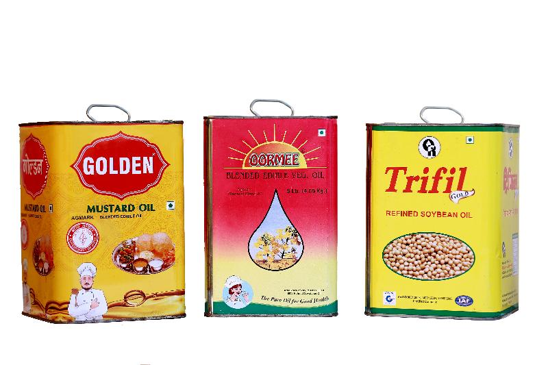 5 Ltr Square Tin with Full Offset Printing