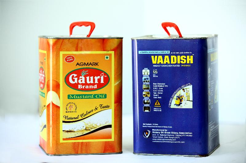 5 Ltr Tin with Full Offset Printing _ Plastic Handle