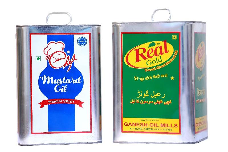 5 Ltr Sqaure Tin with Screen Printing