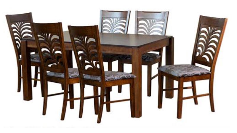 Modern Wooden Dining Table Set 01