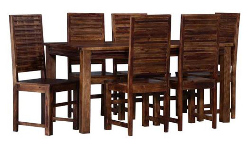 Modern Wooden Dining Table Set 02