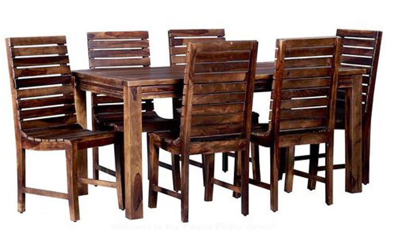 Modern Wooden Dining Table Set 04