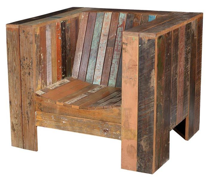 Reclaimed Wooden Chairs 17