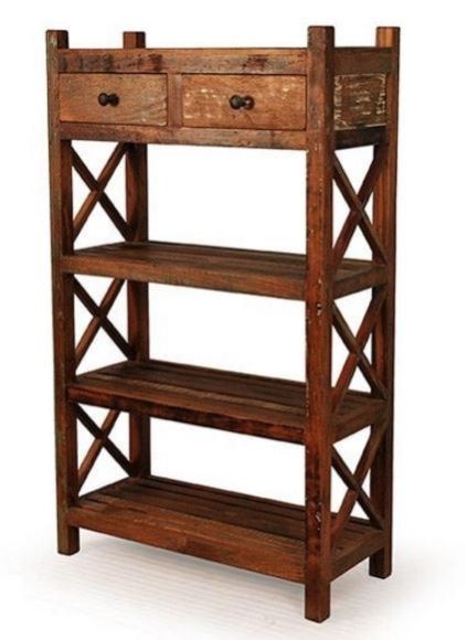 Reclaimed Wooden Shoe Rack 01