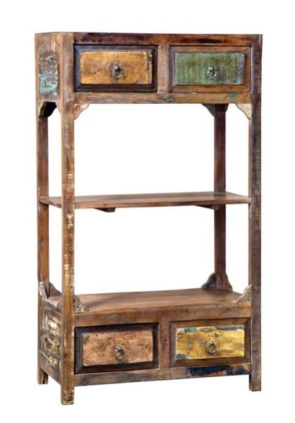 Reclaimed Wooden Shoe Rack 04