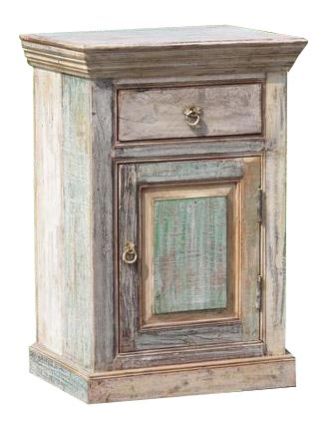 Reclaimed Wooden Side Table 01