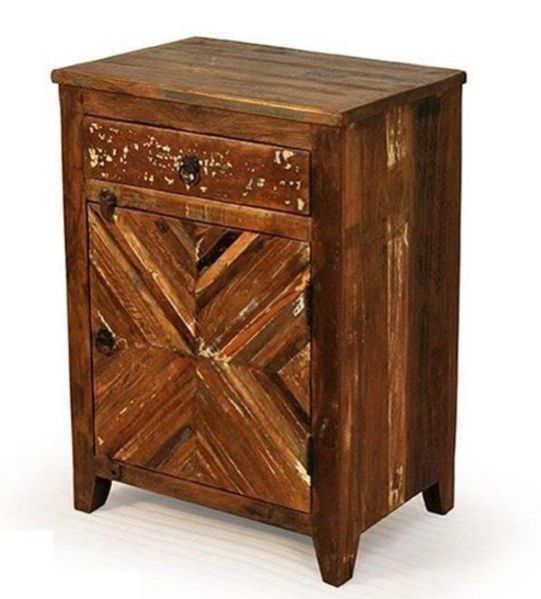 Reclaimed Wooden Side Table 02