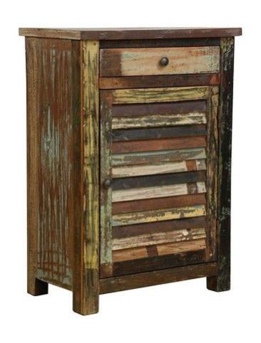 Reclaimed Wooden Side Table 04