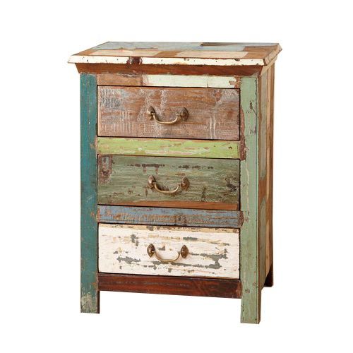 Reclaimed Wooden Side Table 05