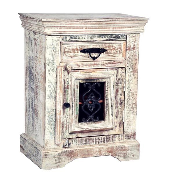 Reclaimed Wooden Side Table 08