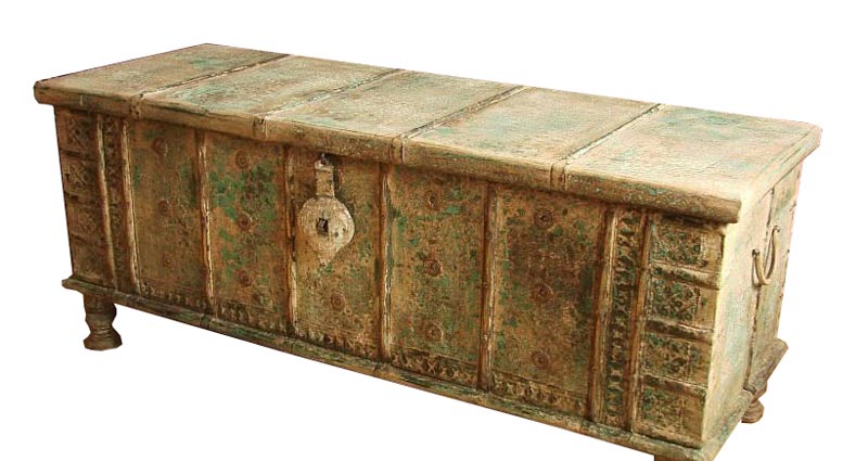 Reclaimed Wooden Storage Trunk 13