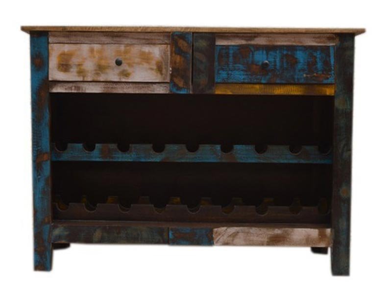 Reclaimed Wooden Wine Cabinet 12