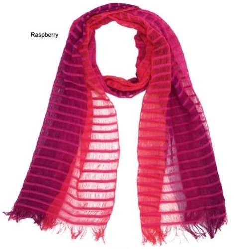 Raspberry Cotton Scarf