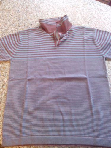 Mens Polo Neck Striped T-Shirt 03