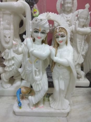 Marble Radha Krishna Statues 02
