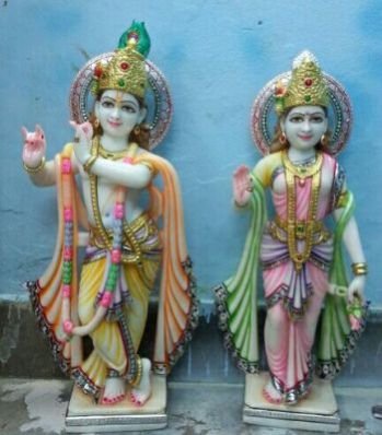 Marble Radha Krishna Statues 03
