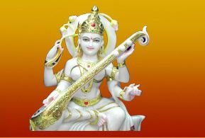 Marble Saraswati Statue 04
