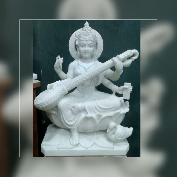 Marble Saraswati Statues 05
