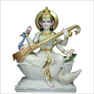 Marble Saraswati Statues 06