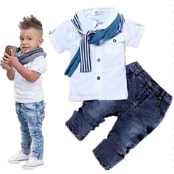 Valiant Boys Half Sleeve Shirt & Jeans Set 02