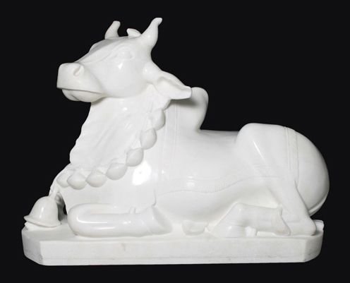 Marble Nandi Statue 04