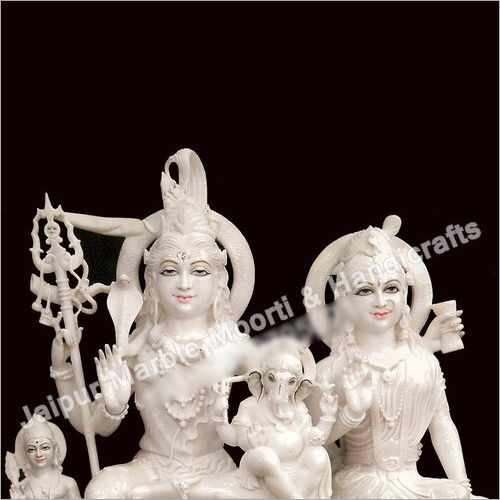 Marble Shiv Parvati Statue 06