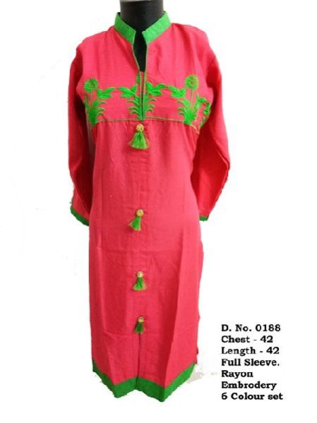 D. N. 0188 - Ladies Rayon Kurti