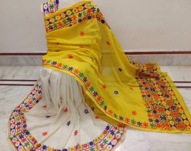 Kathiawari Work Saree 03