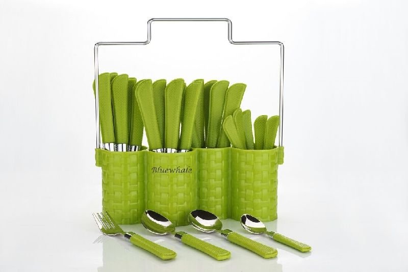 Green Cutlery Set