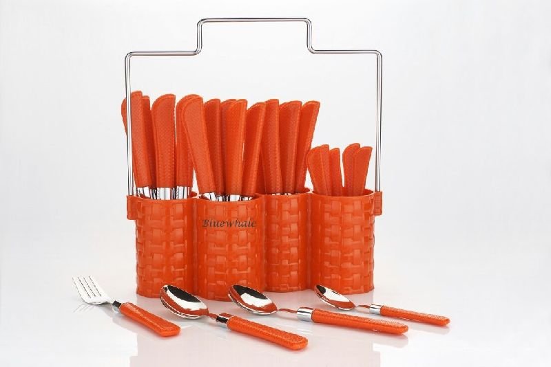 Red Cutlery Set