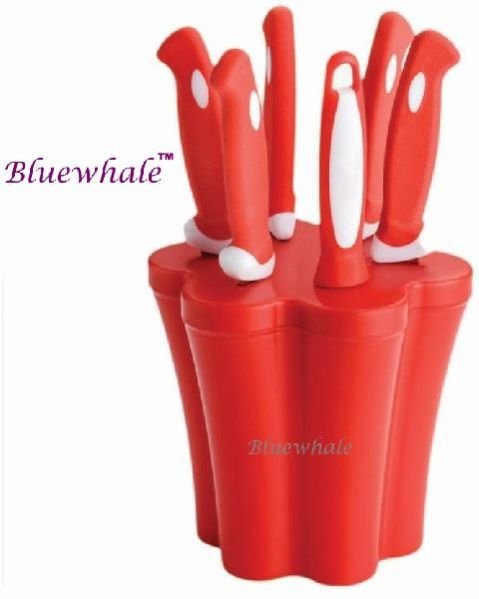 Red Kitchen Knife Set