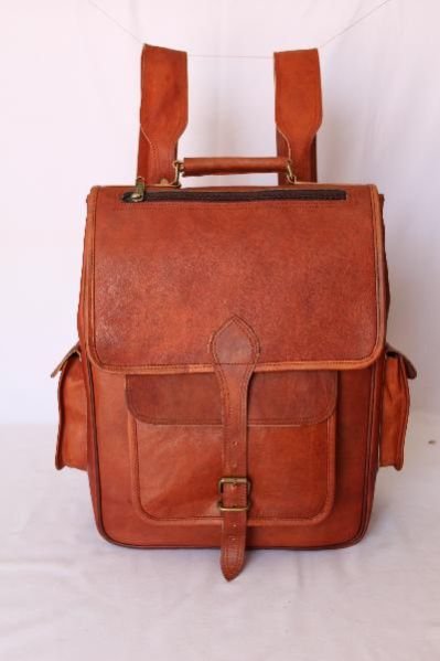 Handmade Leather Backpack Bag 02