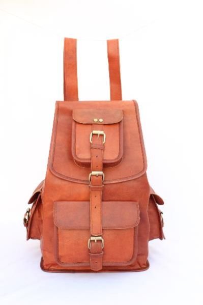 Handmade Leather Backpack Bag 03