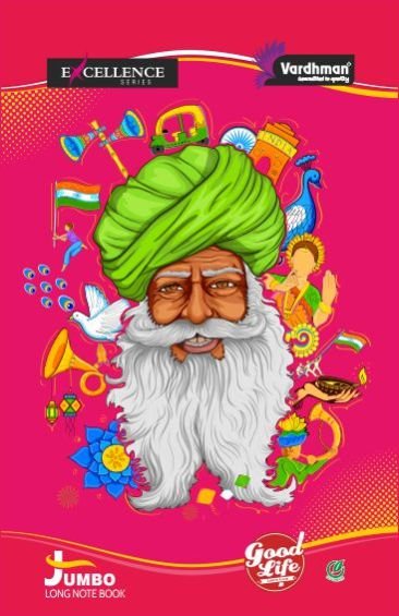 17cm X 27cm Jumbo Long Notebook 04