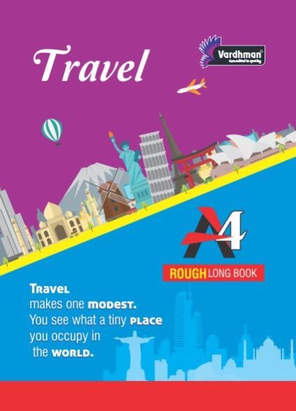 19.5cm X 28cm A4 Rough Long Notebook 01