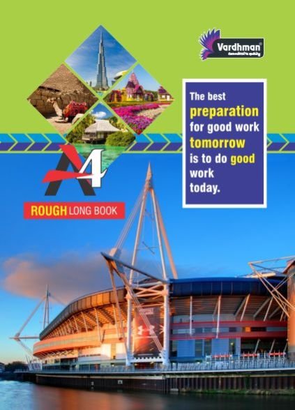 19.5cm X 28cm A4 Rough Long Notebook 02