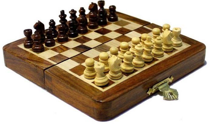Folding Wood Chess Set